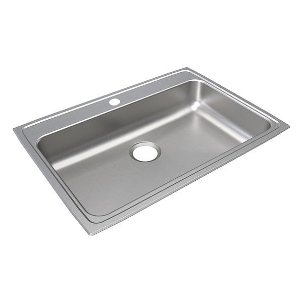 Just Manufacturing Bowl Drop-In Sink, 31"x22"x6.5", Gray SLFADA2231A652-J - main