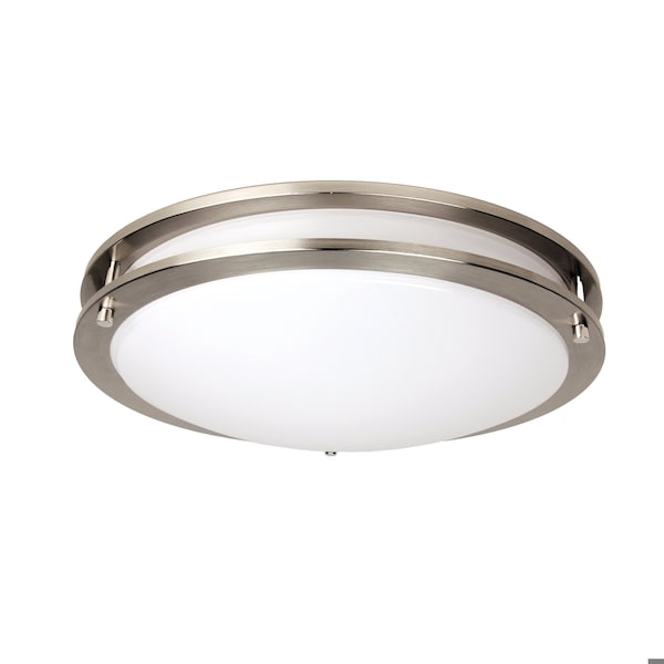 Maxlite FLUSH MOUNT ARCHITECTURAL, 16IN, 12/18/24W, 120-277V 0-10V, 27/30/35/40/50K WATT CCT SELECT, NICKEL FMA16V12WCSN - main