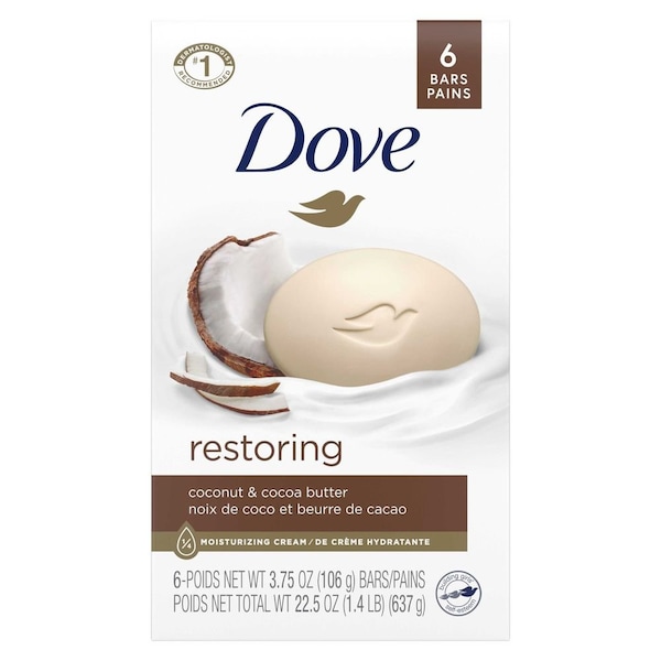 Dove Restoring Coconut and Cocoa Butter Beauty Bar Soap, 22.5 Ounce, 12PK 64323790 - main