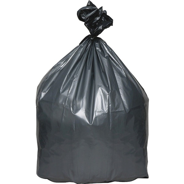 Platinum Plus 33 gal Trash Bags, 33 in x 40 in, Extra Heavy-Duty, 1.35 mil, Gray, 100 PK PLA4070 - main
