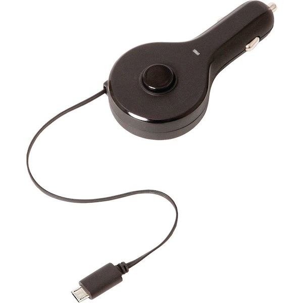 Retrak Premier Car Charger with Retractable Cable with Micro USB Connector ETPRM5CAR - main