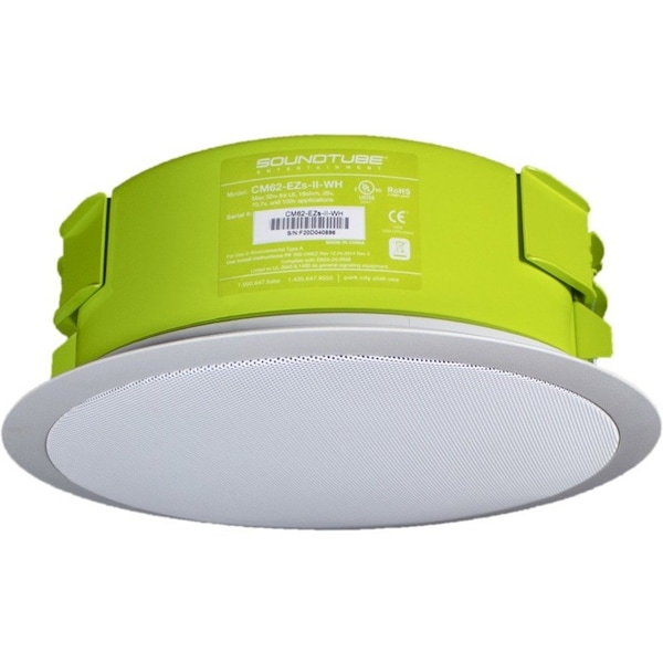 Soundtube In-Ceiling Speaker, White, 50 Max. Wattage CM62-EZS-II-WH - main