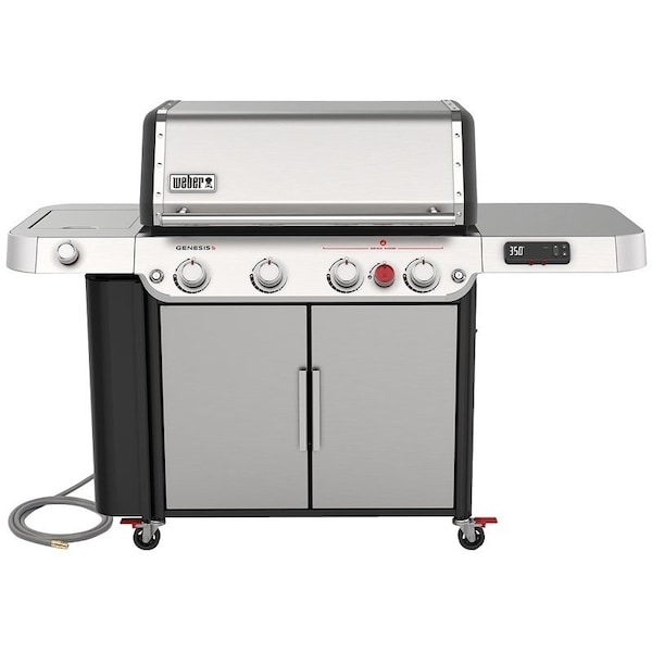 Weber GENESIS SPX435 Series Smart Gas Grill, 42,000 Btu, Natural Gas, 3Burner, Enclosed Cabinet Storage 38800001 - main