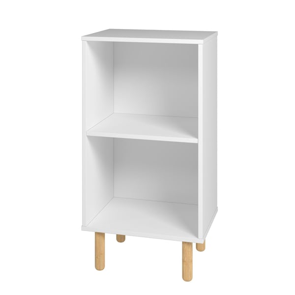 Homeroots 71in White Open Shelving TV Stand With Bookcase 526864 - main
