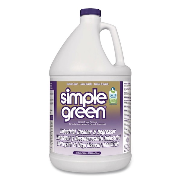 Simple Green Industrial Cleaner and Degreaser, Lavender Scent, 1 gal Bottle, 6PK 1610200600128 - main