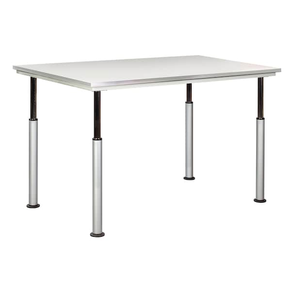 Diversified Spaces Rectangle Table, Adj, 60" W, 62" L, 28" H, HPL Top, Grey ALT-6030GG - main