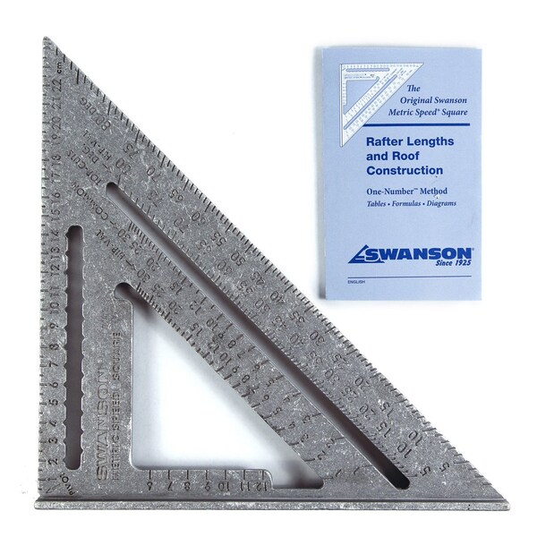 Swanson Tool Metric Speed Square w/English/German/French Packaging and Green Book EU202 - main