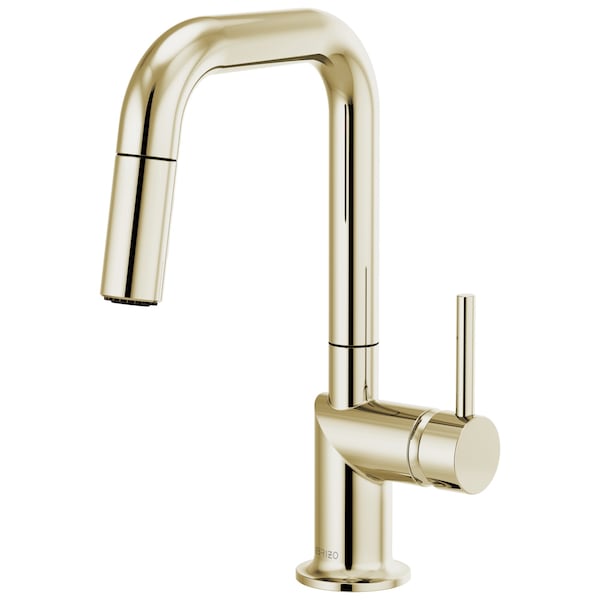 Brizo Odin: Pull-Down Prep Faucet with Square Spout - Less Handle 63965LF-PNLHP - main