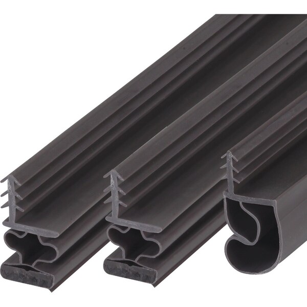 M-D Building Products Building Products 81'' Brown Vinyl W/ Magnetic Strip Top and Sides Door Seal Kit for Steel Doors 1636 - main
