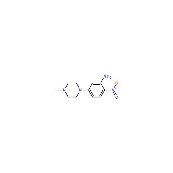 Ak Scientific 5-(4-Methylpiperazin-1-yl)-2-nitrophenylamine (5g), CAS 23491-48-7 V0672-5g - main
