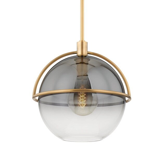 Troy Lighting Ivins 1 Light Pendant 15.75 In. Patina Brass F9416-PBR - main