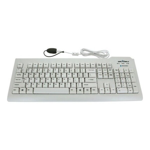 Sealshield Seal Clean' Waterproof Keyboard w/Key Lock/ 6 Cable SSWKSV207L - main