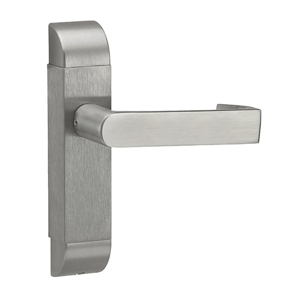 Adams Rite Grade 1 Passage Mortise Trim Pack Only, Non-Keyed, Curved Lever, Escutcheon, 1-3/4in - 2in Door Thi 4600-01-512-32D - main