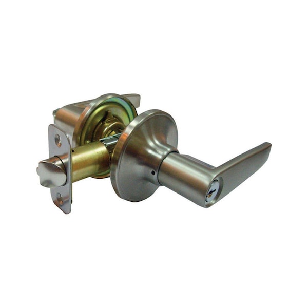 Muebles Para El Hogar Satin Stainless Steel Metal Entry Lever - 3 Grade Right Handed MU1681922 - main