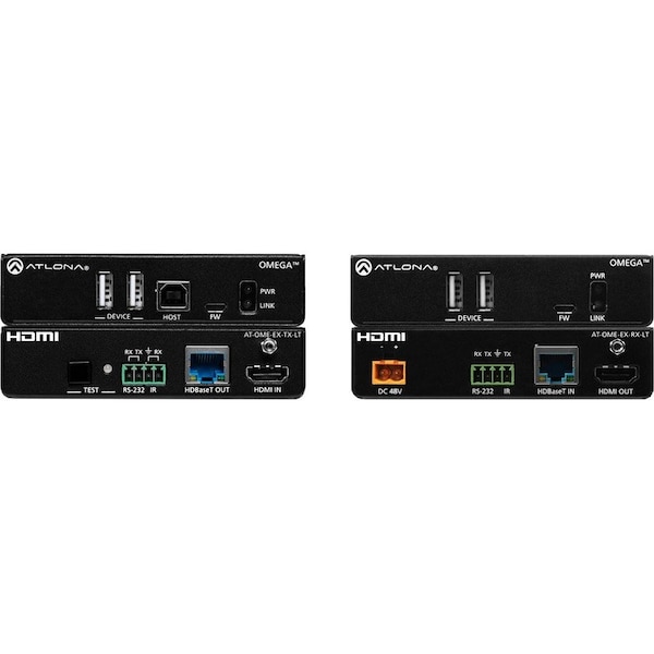 Atlona Omega 4K-Uhd HDMI Over Hdbaset Tx Rx Lite Extender Kit With Usb Contro AT-OME-EX-KIT-LT - main