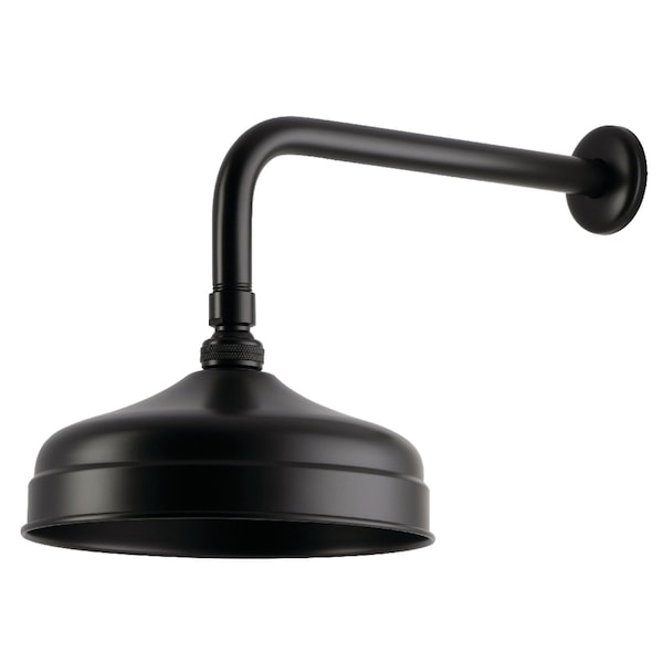 Kingston Brass 8" Round Raindrop Brass Shower Head with 12" Shower Arm, Oil Rubbed Bronze K124K35 - main
