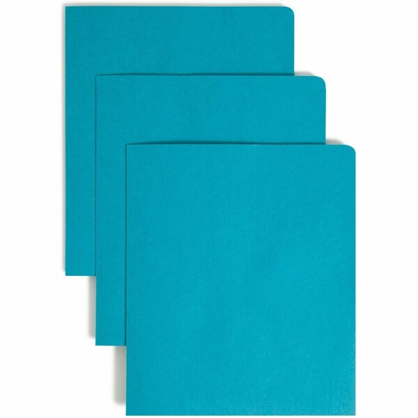 Smead Two-Pocket Folder, Textured Paper, Teal, 25PK 87867 - main