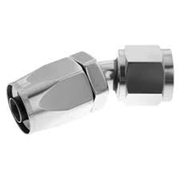 Red Horse Performance 06 AN 90 deg Female Aluminum Hose End - Black RHP6090-06-2 - main