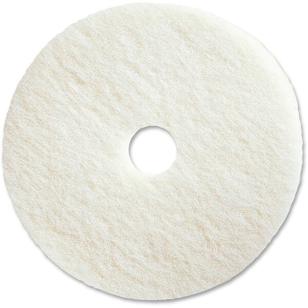 Genuine Joe Polishing Floor Pad - 20 Diameter - 1 Thickness - White, 5PK GJO90520 - main