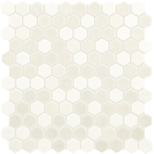 Daltile Uptown Glass 1in Hexagon Mosaic, 16.92 SQFT Per Carton, 18PK UP171HEXMS1P - main