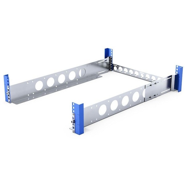 Rack Solutions 2U Wide Equipment Universal Rail 24in Depth with Wire Bar 109-8421 - main