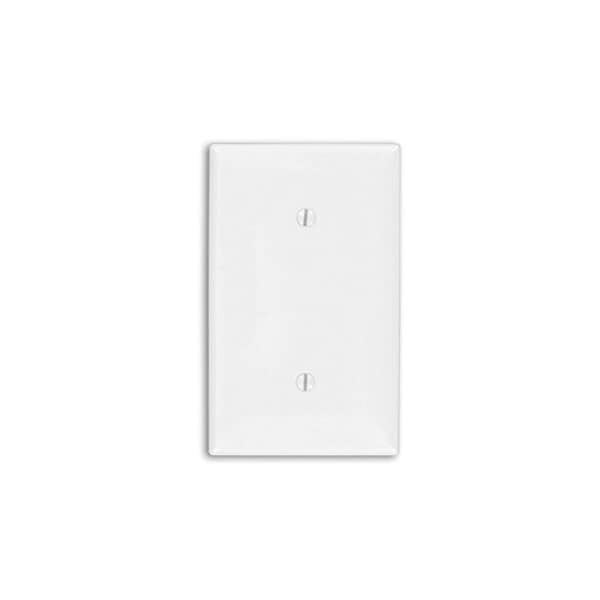 Leviton Blank Wallplate, Standard Size, Gang 1, Gray 80719-GY - main