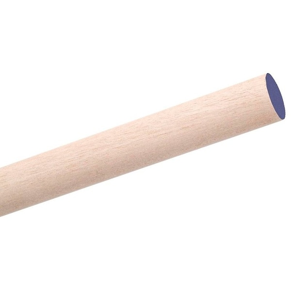 Waddell Dowel Rod, 7/8 in Dia, 36 in L, Aspen Wood, Purple 6314UB - main
