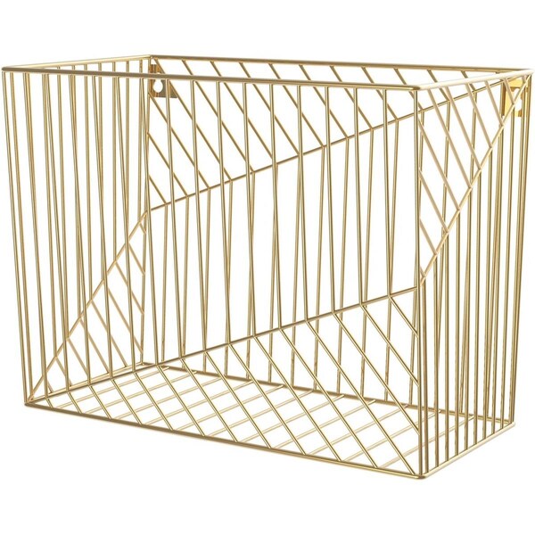 Paperperfect Gold Hanging File Basket - Gold PA2656469 - main