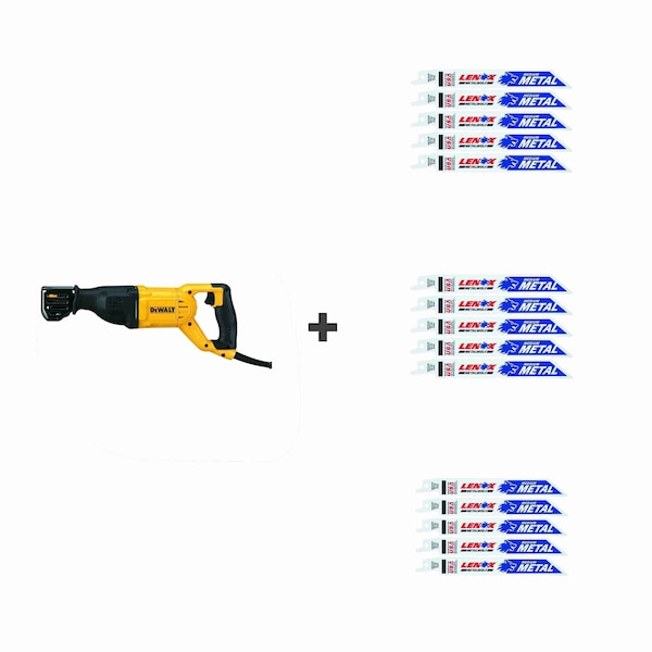 Dewalt Reciprocating Saw, 1.125 in L, 120 V AC DWE305/20566618R/20566618R/20566618R - main