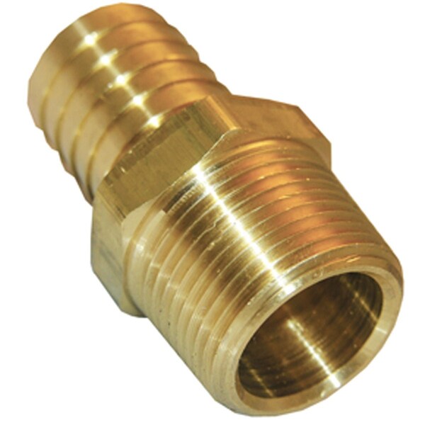 Westlake Pipe & Fittings 1/2'' MPTx3/8'' Brass Hose Barb Adapter 17-7749 - main