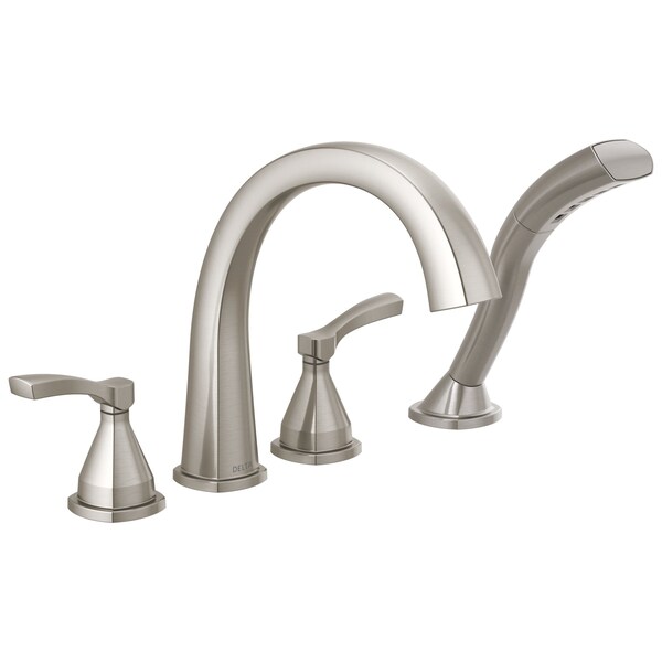 Delta Stryke Roman Tub Trim with Hand Shower, 11.81 in, Lumicoat Stainless T4777-SS-PR - main
