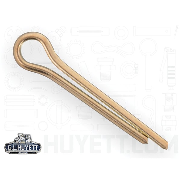 Huyett Cotter Pin, Brass, 0.125 in Dia x 0.750 in Effective Length CPB-125-0750 - main
