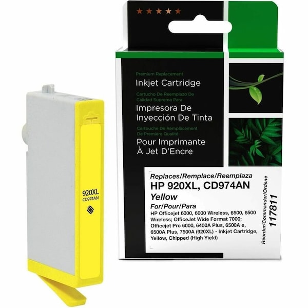 Clover Imaging Group Imaging Remanufactured High Yield Yellow Ink Cartridge 117811 - main