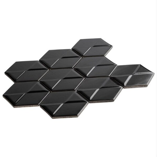 Andova Tiles SAMPLE-Albin Pinetta 3-in. x 4-in. Porcelain 3D Hexagon Satin Wall Mosaic Tile SAM-ANDALB1367 - main