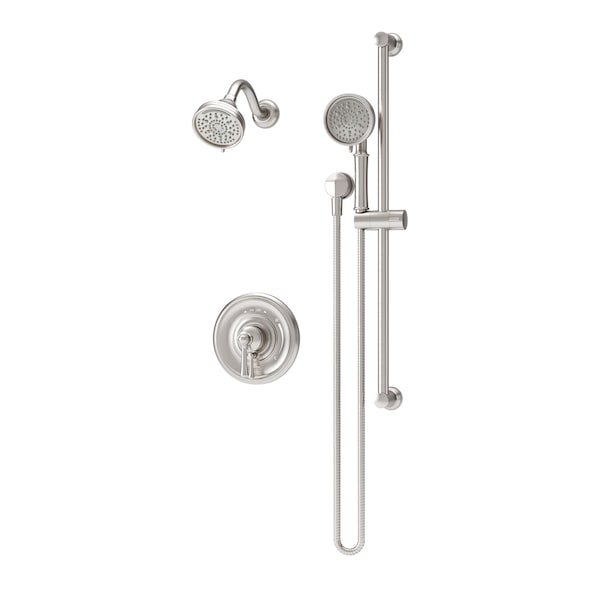 Symmons Braston HydroMersion Single Handle Shower Faucet Trim Kit with Hand Spray (Valve not Included) S5898STN15TRM - main