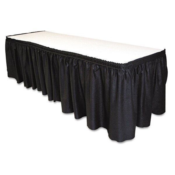 Tablemate Table Skirting, 29" x 14 ft., Black LS2914-BK - main