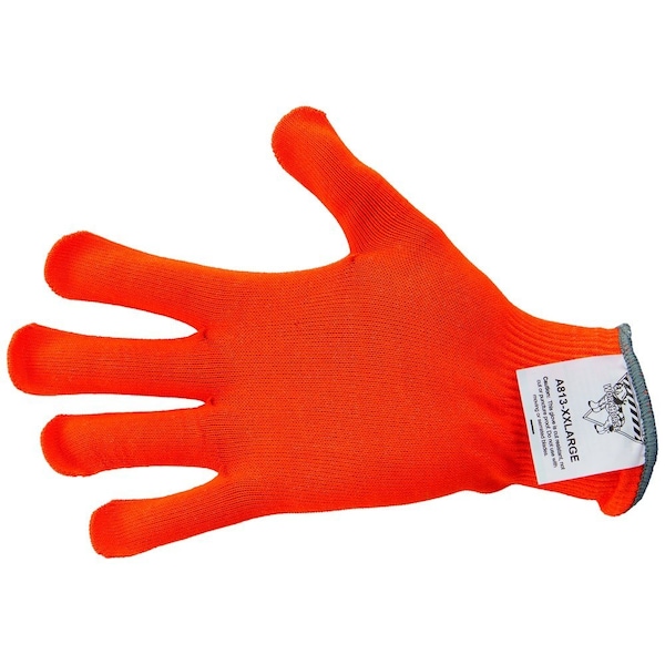 Workhorse Color-Coded Cut-Resistant Hand Protection Gloves, FDA-Compliant, A8, 13 Gauge WH A513-ORG-2XL - main