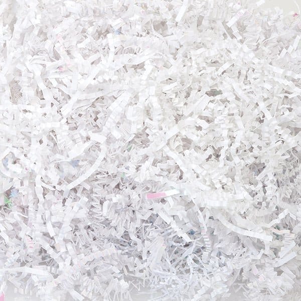 Nashville Wraps White Radiance Crinkle Cut Shredded Paper, 10 lb Box ZF10WI - main