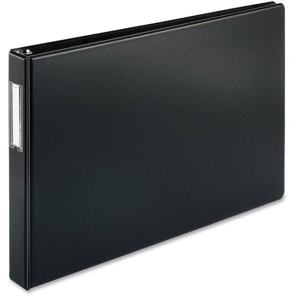Business Source Tabloidsize Round Ring Reference Binder, Black BSN44100 - main