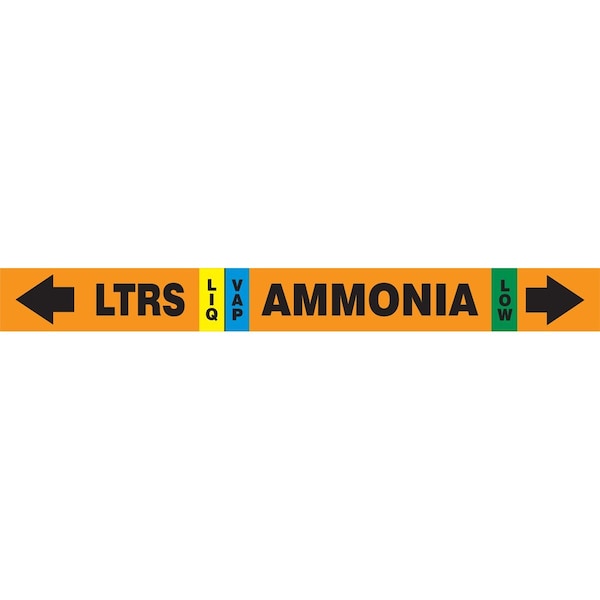 Accuform IIAR SELFSTICK AMMONIA PIPE MARKER RAK115T - main