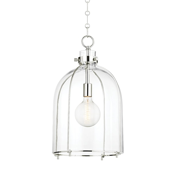 Hudson Valley Lighting Eldridge 1 Light Pendant 23.5 In. Polished Nickel 7306-PN - main