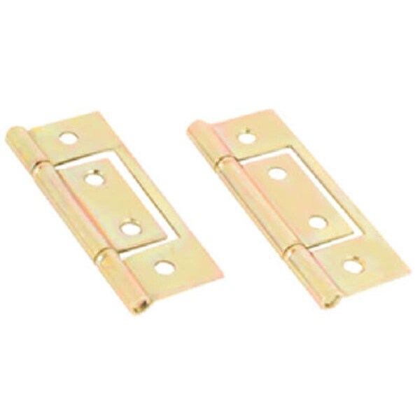 Keen 161497 Brass Plated Non Mortise Hinge, 2PK KE587542 - main