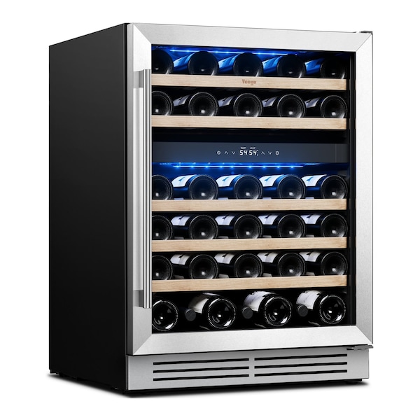 Yeego 24 in. Dual Zone 46-Bottles Wine Cooler YG-WD24R-23 - main