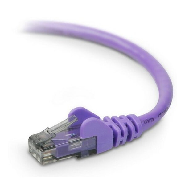 Belkin Patch Cable - Rj-45 - Male - Rj-45 - Male - Unshielded Twisted Pair A3L980-01-PUR-S - main