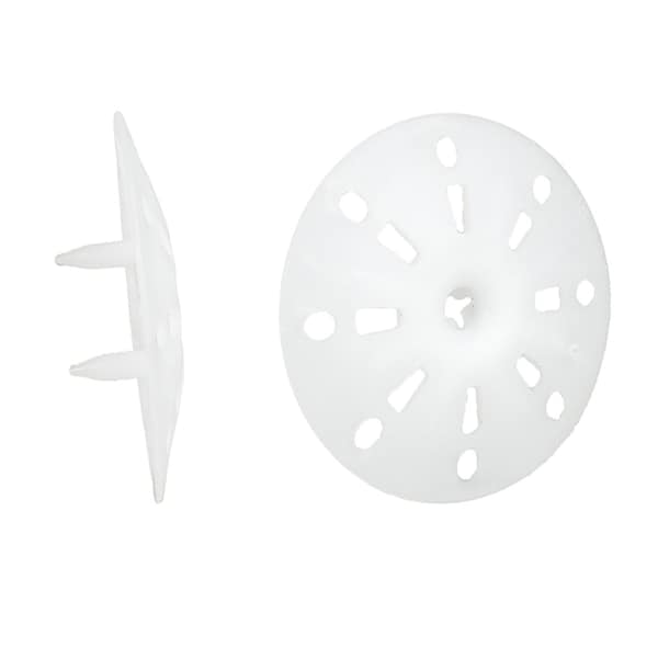 Trufast 1.75 in Plasti-Grip Ci Prong Washer White Plastic Plasti-Grip Ci Prong Insulation Washer, 1000PK PGP-1750 - main