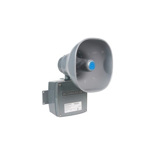 Edwards Signaling Multi-Tone Signal, Horn, Continuous, 120V AC, 110 dB, Zinc Alloy, Gray, Conduit, Surface Mount 5531M-120N5 - main