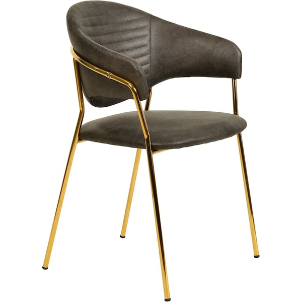 Leisuremod Bella Collection Modern Dining Chair in Charcoal BC21CH - main