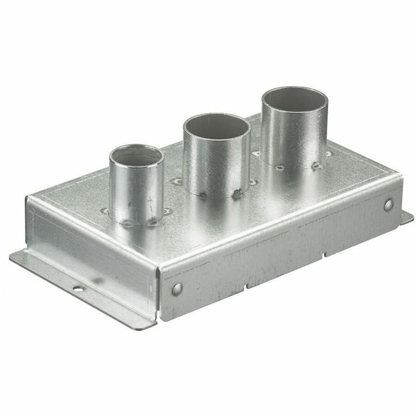 Hubbell Wiring Device-Kellems Recessed 8" Series, Replacement Fitting Box, (1) 3/4" EMT and (2) 1" EMT S1R8JNC7 - main