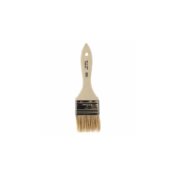 Linzer White Chinese Bristle Paint Brush, 3/8 in Thick x 2-1/2 in W, Wood Handle, 12PK 449-1500-2-1/2 - main