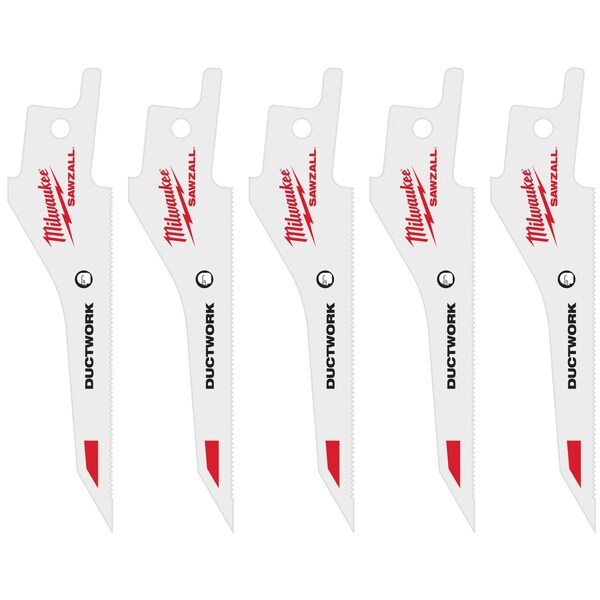 Milwaukee Tool SAWZALL Ductwork Blade - 5 PK 48-00-1630 - main